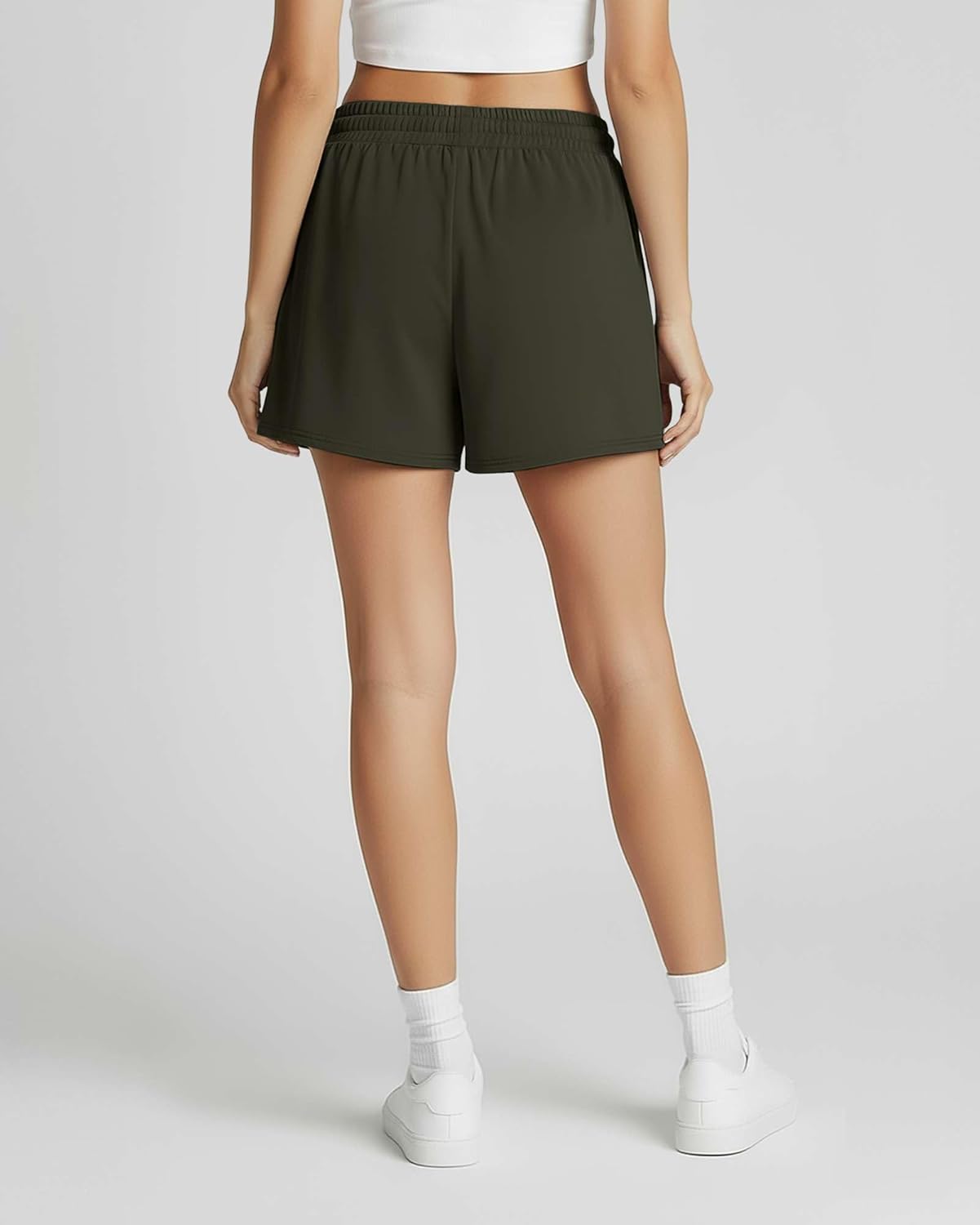 Real Essentials Women's Ultra-Soft Athletic Lounge Shorts - 3 Pack with Pockets | Plus Size Available