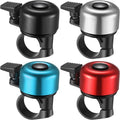Hestya Bike Bells - Loud Crisp Aluminum Bicycle Ring Bell Set | 4 Pieces for Mountain & Road Bikes