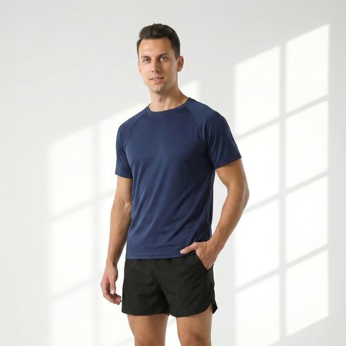 HYCOPROT Men's Quick Dry Athletic T-Shirts - Moisture Wicking Short Sleeve Gym Tees for Running & Casual Wear