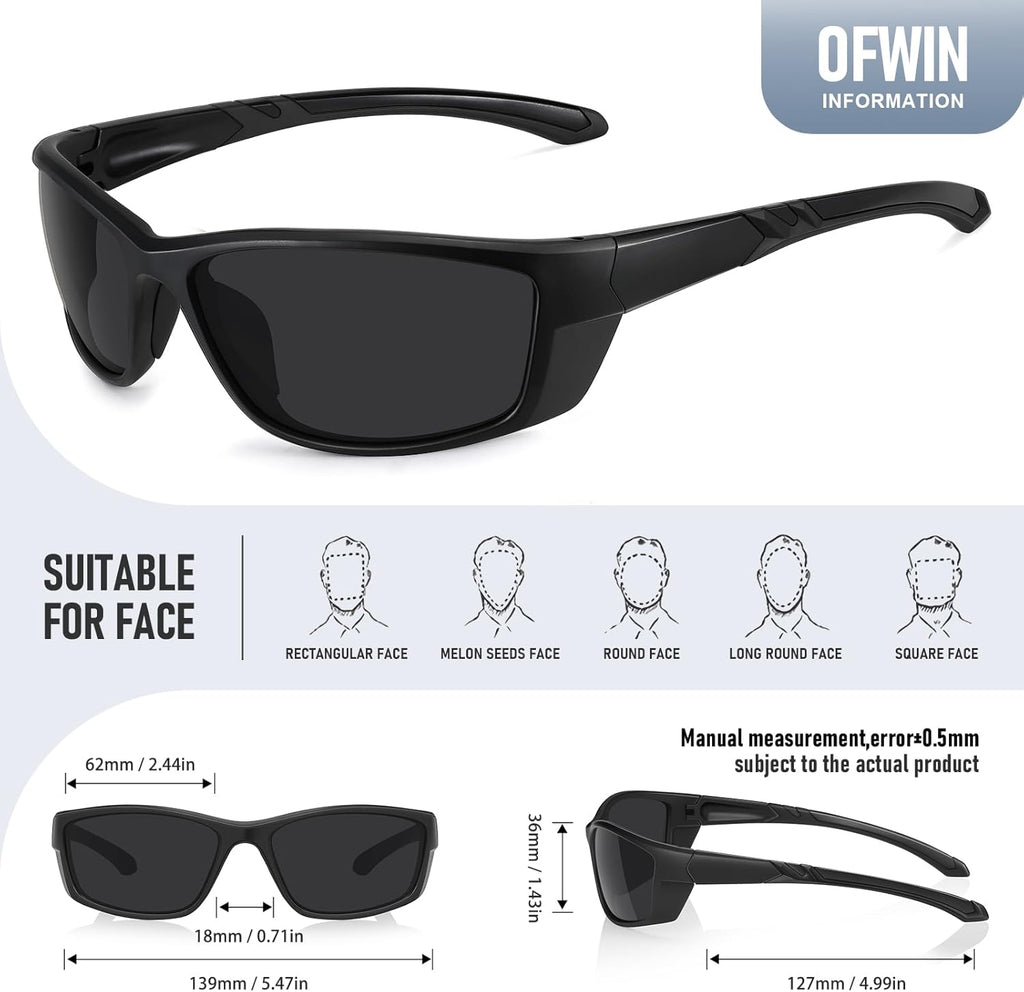 Skiennix Sports Polarized Sunglasses - UV Protection for Men & Women | Ideal for Driving, Running, Cycling, Fishing