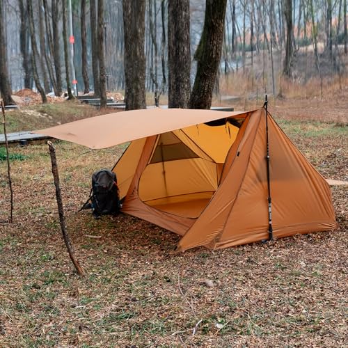 Ultralight Solo Backpacking Tent - Waterproof Bushcraft Shelter for Camping