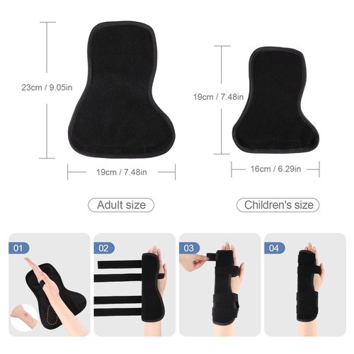 Pinky & Ring Finger Splint Brace - Right Hand Brace Support for Boxer Fracture, Mallet Finger & Dislocation, Arthritis, Sprain, Broken, Little Finger Cast Immobilizer Straightener (4th/5th Metacarpal)