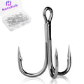 Treble Hooks 25Pcs Replacement Saltwater Fishing Hooks Natufish 3x Barbed 4X Strong