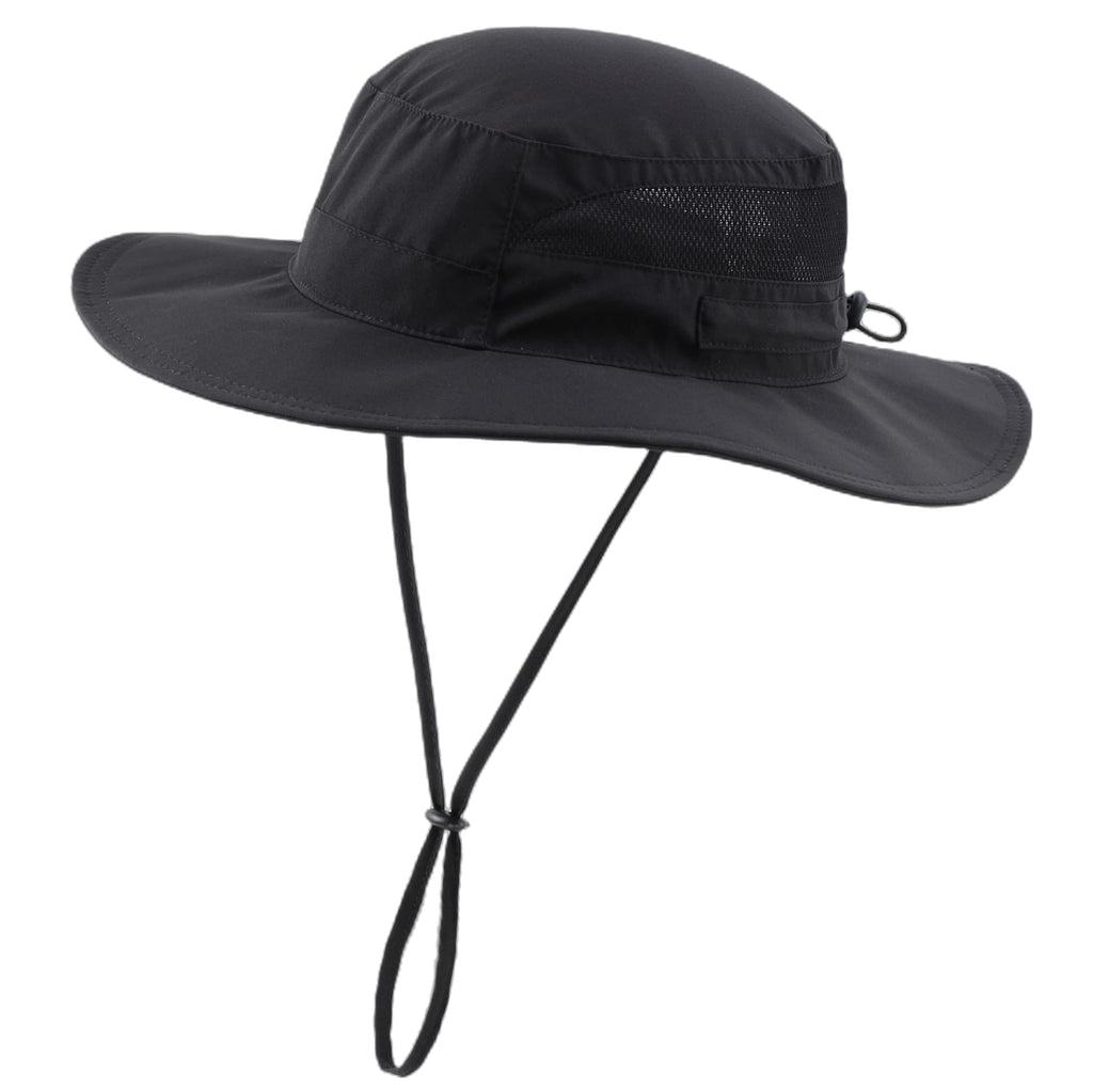 Connectyle UPF 50+ Sun Protection Hat for Women Ladies Sun Hat Quick Dry Summer Beach Hats Foldable Outdoor Safari Hats Black