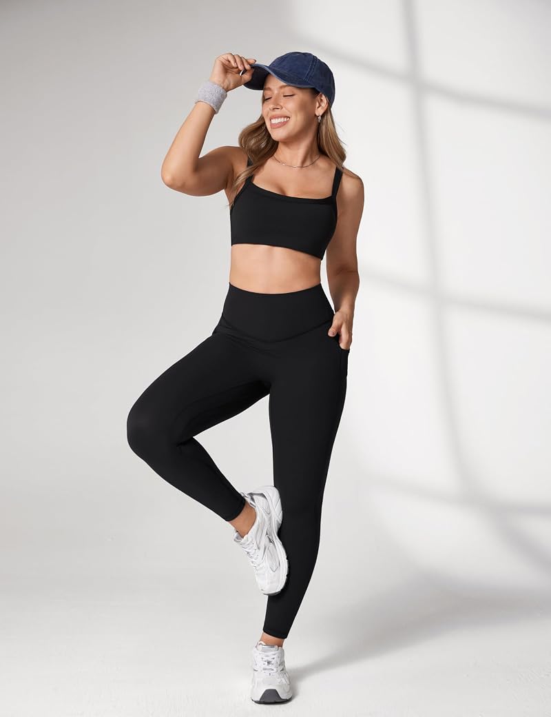 Hugcurve No Front Seam Pocket Leggings - UNISSU, Black, Large