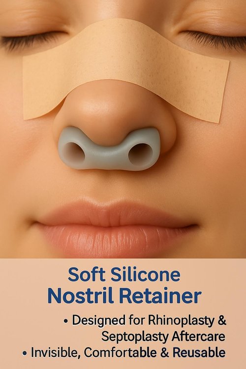 AIR VITALITY Nostril Retainer — Small Size 7 — Soft Hypoallergenic Silicone — Light Nose Splint-Like Support for Post-Rhinoplasty Comfort — Made in Türkiye