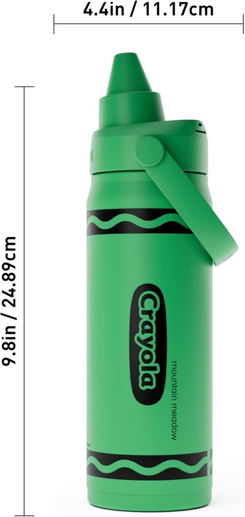 CamelBak Crayola Chug Water Bottle - Insulated Stainless Steel, Limited Edition Mountain Meadow, 16oz