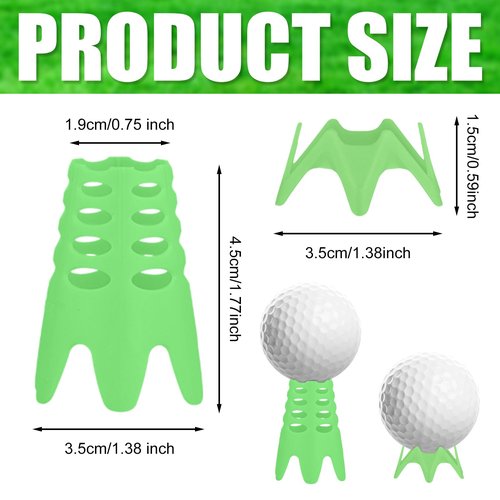 XIHIRCD 30pcs Plastic Golf Tees, 15 Tall & 15 Short Golf Simulator Tees Golf Mat Tees Indoor & Outdoor Practice Golf Tees for Sportsman Golf Lovers Beginners (Black, Green, Pink)