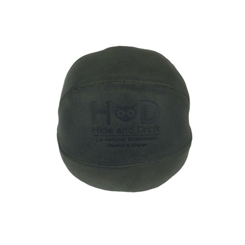 Hide & Drink, Stress Ball, Relieve Fidgeting and Anxiety, Exercise Hand, Squishy Tension Accessory, Great for The Office, Classic Style, Full Grain Leather, Handmade, Dark Jade