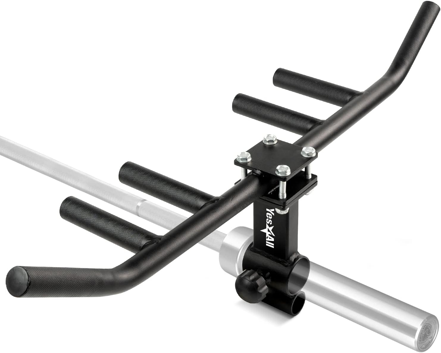 Yes4All Multi-Grip Rowing Landmine Handle - 550LBS T-Bar LAT & Viking Press | Sturdy & Easy to Install
