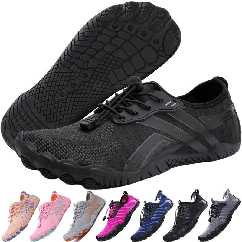 Skiennix Water Shoes - Quick-Dry Barefoot Aqua Shoes for Men & Women | Ideal for Beach, Pool, Hiking & Yoga