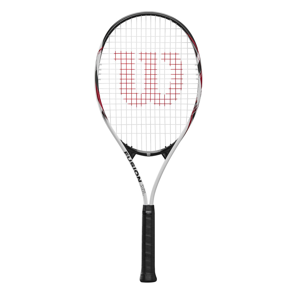 Wilson Fusion XL Tennis Racket, Aluminium, Head-Light (Grip-Heavy) Balance, 291 g, 69.9 cm Length, Red