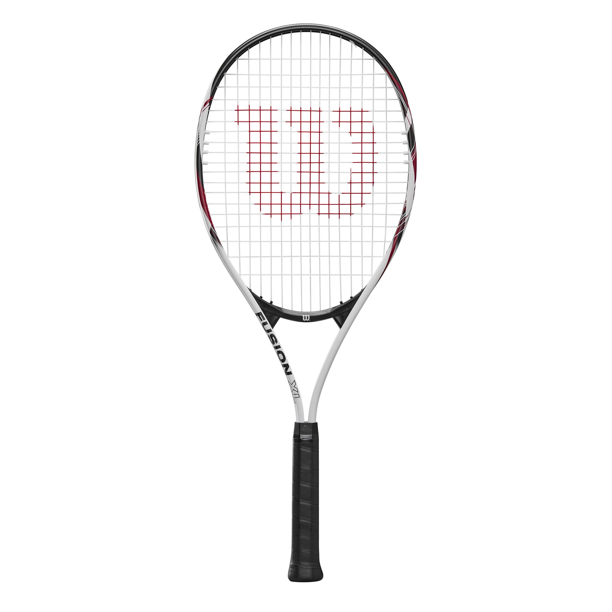 Wilson Fusion XL Tennis Racket, Aluminium, Head-Light (Grip-Heavy) Balance, 291 g, 69.9 cm Length, Red