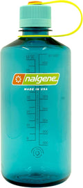 Nalgene 32 oz Narrow Mouth Water Bottle - BPA-Free, Durable & Leak-Proof | Lightweight Cerulean Color for Gym & Travel