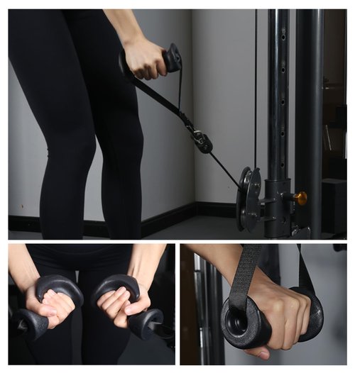 KYLINFIT Ergonomic Exercise Handles Replacement Cable Machine Attachments for Home Gym Equipment, Pulley System, Pilates, Resistance Bands, Strength Trainer, Heavy Duty Working Out Handles