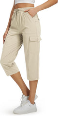 Libin Women's Capri Pants - Quick Dry, Water-Resistant Cargo Capris for Travel & Hiking | Summer Style