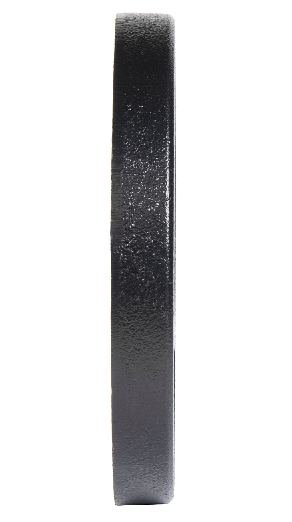 Signature Fitness Deep Dish 2-Inch Olympic Cast Iron Weight Plates with E-Coating, Black