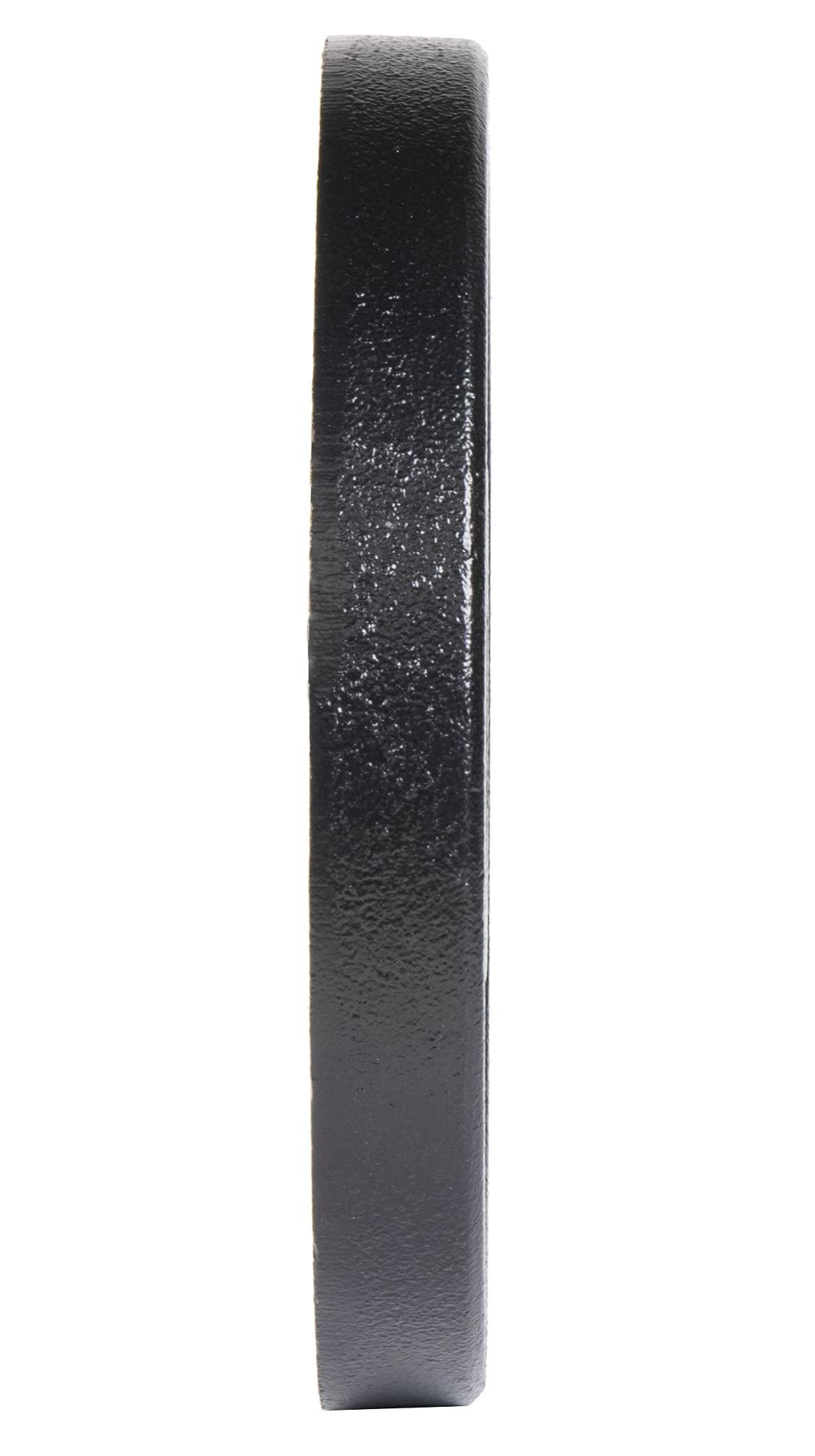 Signature Fitness Deep Dish 2-Inch Olympic Cast Iron Weight Plates with E-Coating, Black