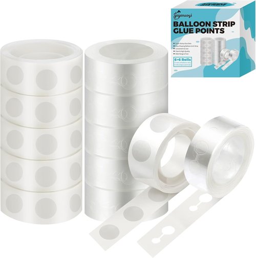 Balloon Arch Kit - 98.4ft DIY Garland Strip with 600 Clear Glue Dots | Perfect for Weddings & Crafts
