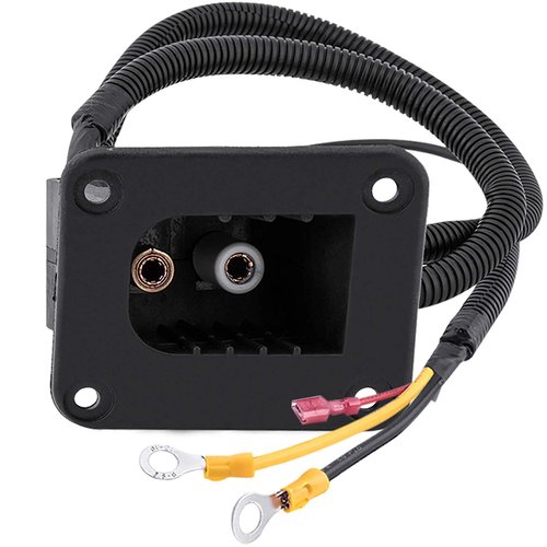 Roykaw Powerwise Charger Receptacle with Reed Switch for EZGO Golf Cart Medalist & TXT DCS/PDS Item # 73051-G29… (with Harness and Reed Switch)
