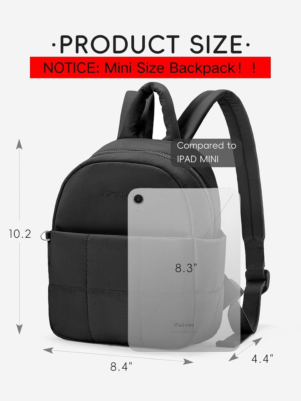 Westbronco Mini Backpack - Lightweight Nylon Purse for Women | Perfect for Travel & Daily Use