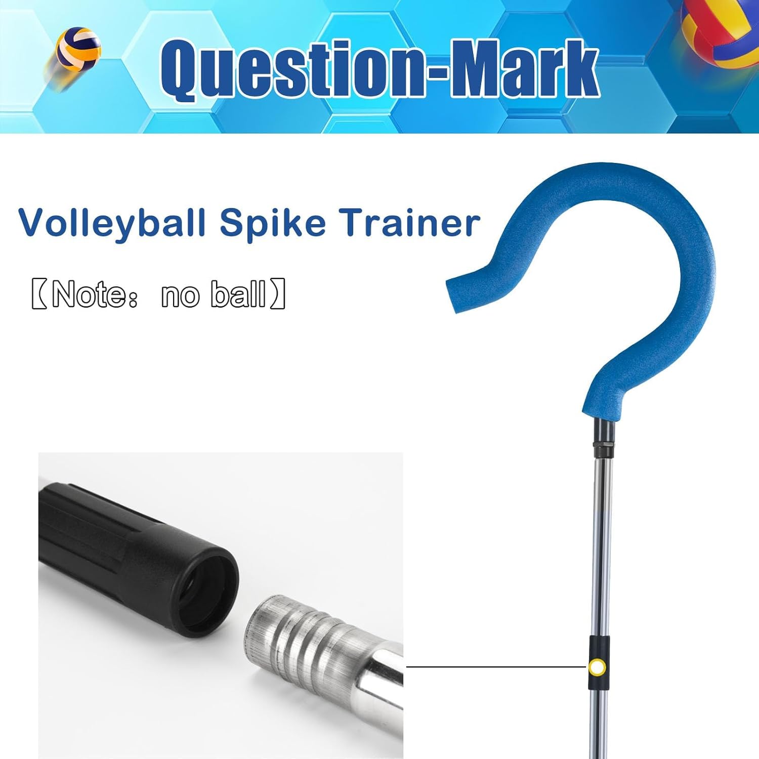 Skiennix Adjustable Volleyball Spike Trainer - Portable Lightweight Hitting Trainer for Serving & Spiking (No Ball)