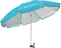 AMMSUN XL Chair Umbrella - Adjustable 47-Inch 360-Degree Swivel | UPF 50+ Portable Clamp for Beach, Camping, Stroller, Golf Cart - Bright Blue