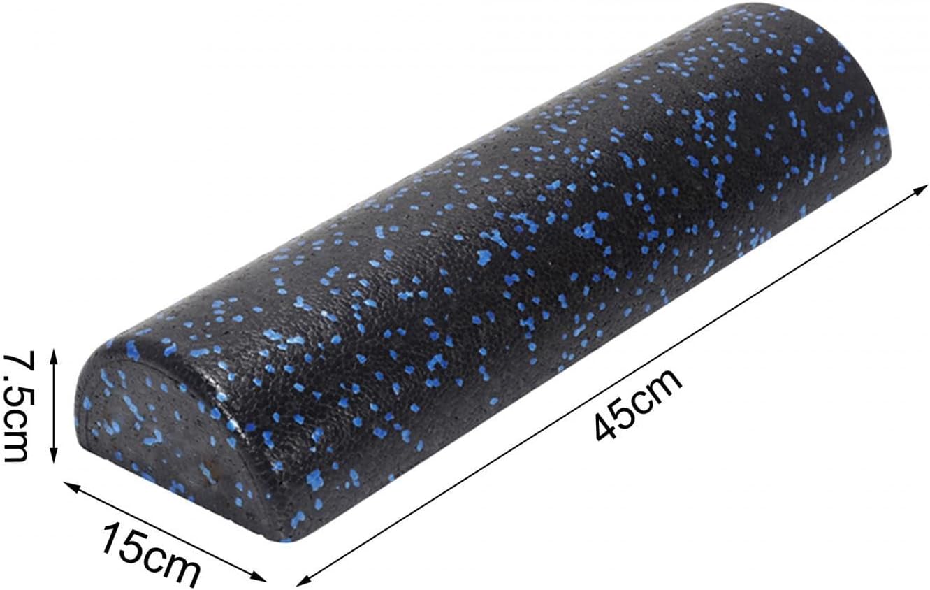 Skiennix Half Round Foam Roller - 18-Inch Muscle Recovery Tool for Neck and Back Pain Relief