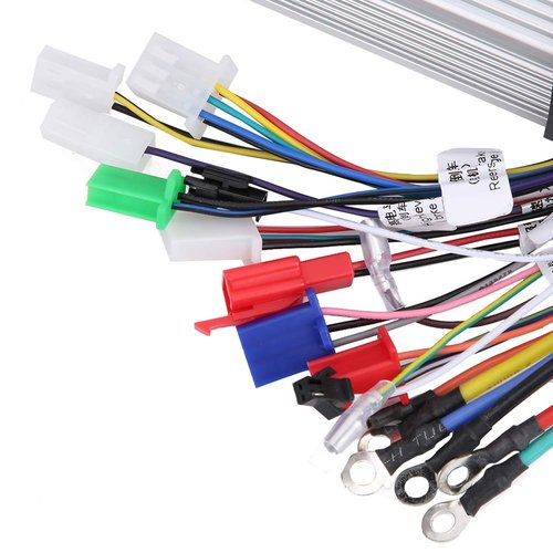 Estink Brushless Controller, 1000W-1500W 26A-32A 12 Tube Dual Mode Rectangula Motor Controller Multifunction Brushless Speed Motor Controller for Electric Scooter, 7x3.3x1.7in