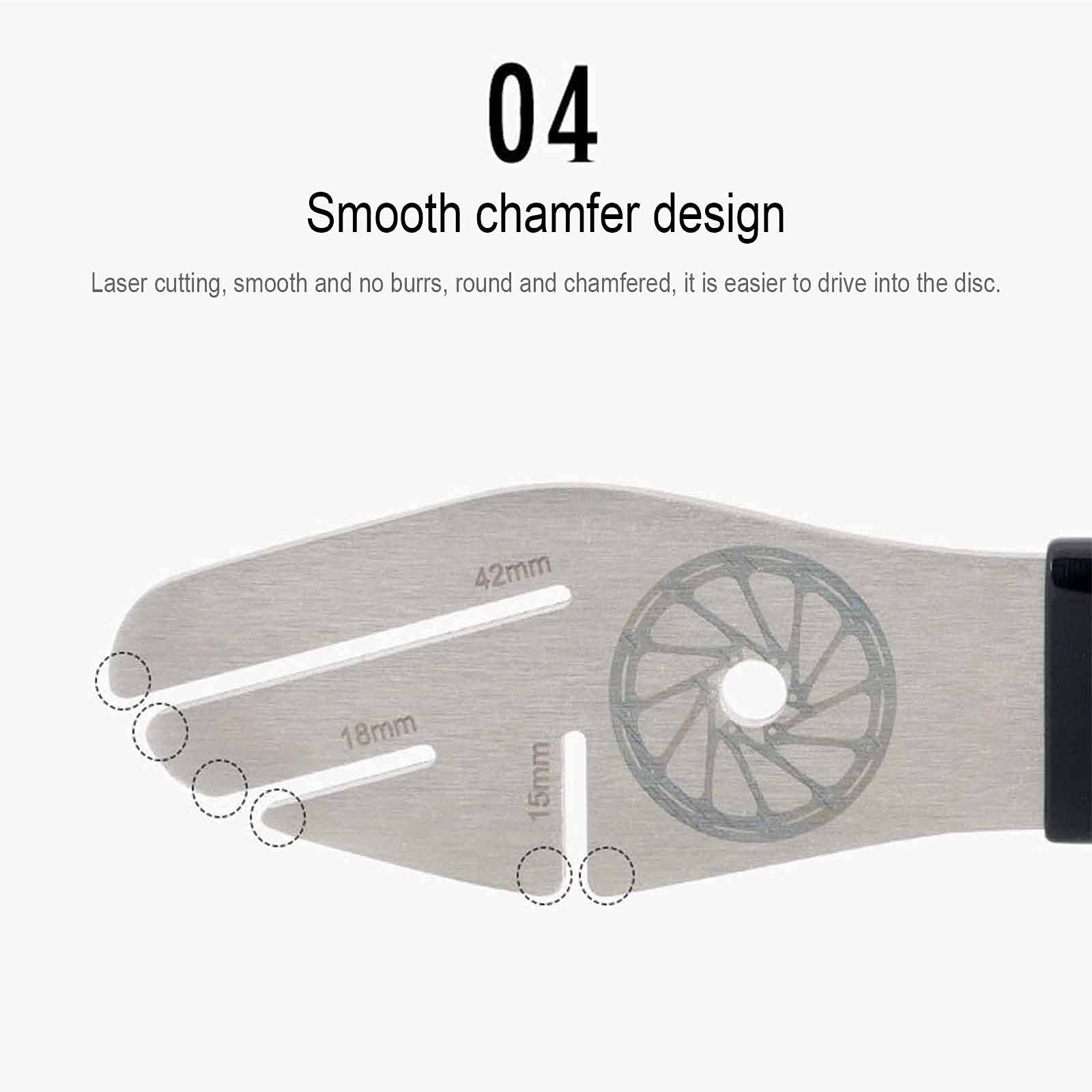 Rotor Truing Fork Bike Disc Alignment Tool Bicycle Brake Wrench,Bike Disc Brake Pad Adjustment Alignment Tool Gap Regulator,3 Slot Depths,Strong,Easy to Carry and Use (1 wrench & 2 regulators)