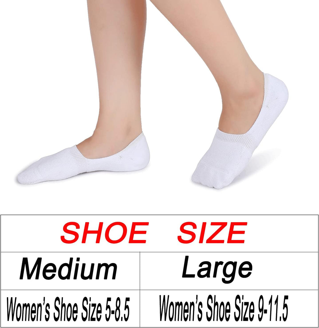 Pareberry Women's Non-Slip Boat Liner Socks - Thick Cushion Cotton, Casual Low Cut | 5/10 Pack