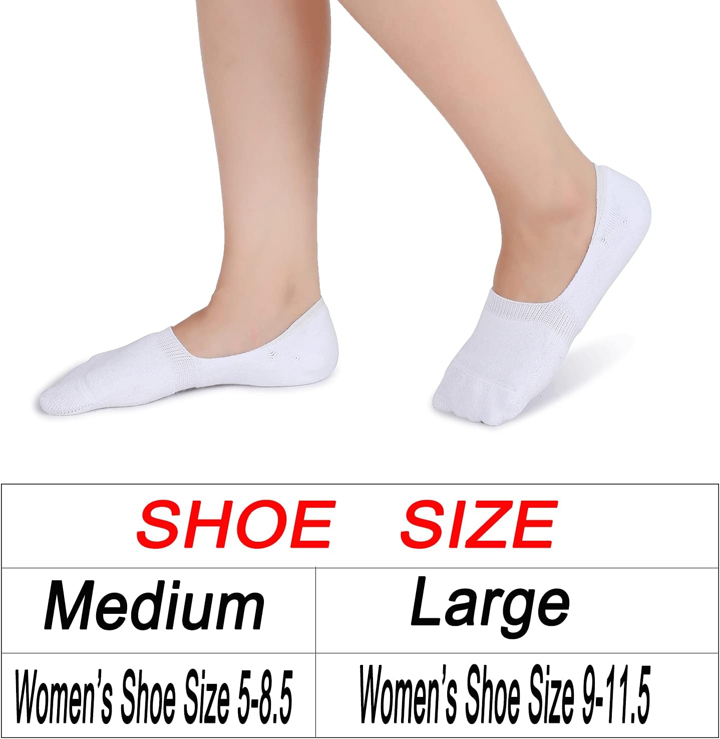 Pareberry Women's Non-Slip Boat Liner Socks - Thick Cushion Cotton, Casual Low Cut | 5/10 Pack