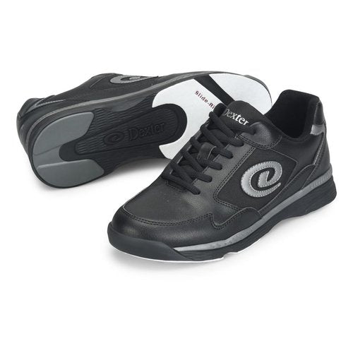 Dexter Mens Ricky V Wide Bowling Shoes- Black/Alloy 10.5