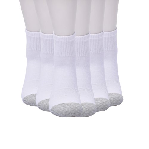 GAP Mens Quarter Cut Socks, Multi-Pack Adult Ankle Socks, Soft & Stretchy, Optic White (6-Pack), One Size