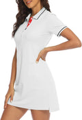 YSENTO Tennis Dress for Women - Short Sleeve Activewear with UPF 50+ Protection | Stylish Golf Dress