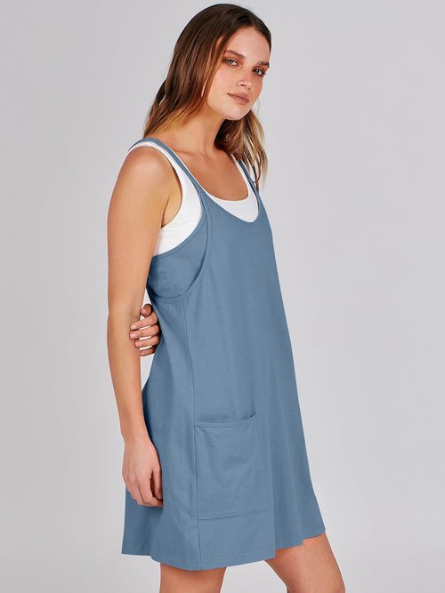 ANRABESS Athletic Dress - Summer Tennis Mini Romper with Built-In Shorts for Active Travel & Workouts