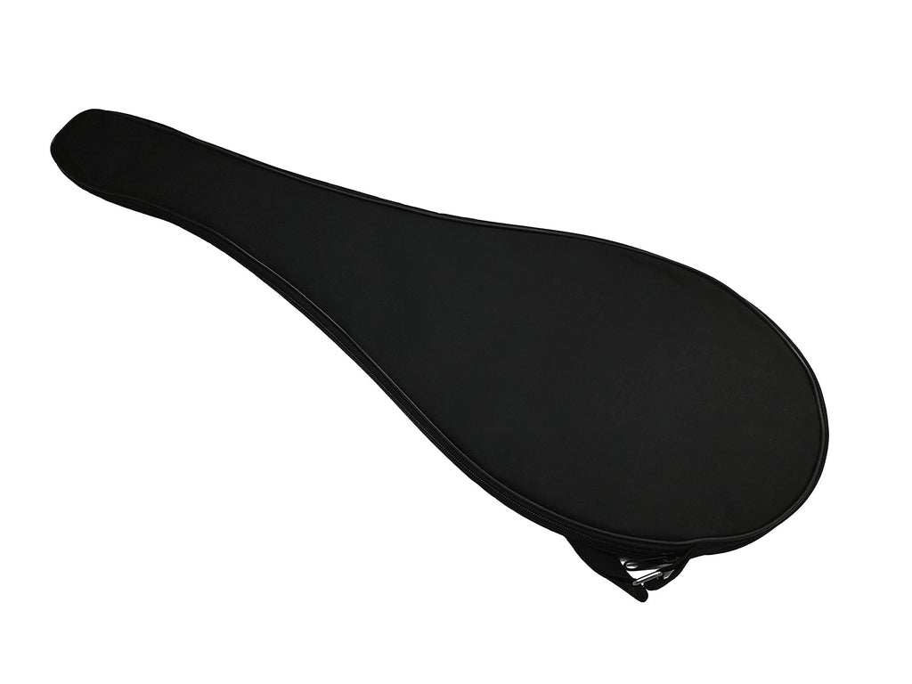Silfrae Single Tennis Racket Cover Lightweight Padded Tennis Racquet Bag (Black, Small)