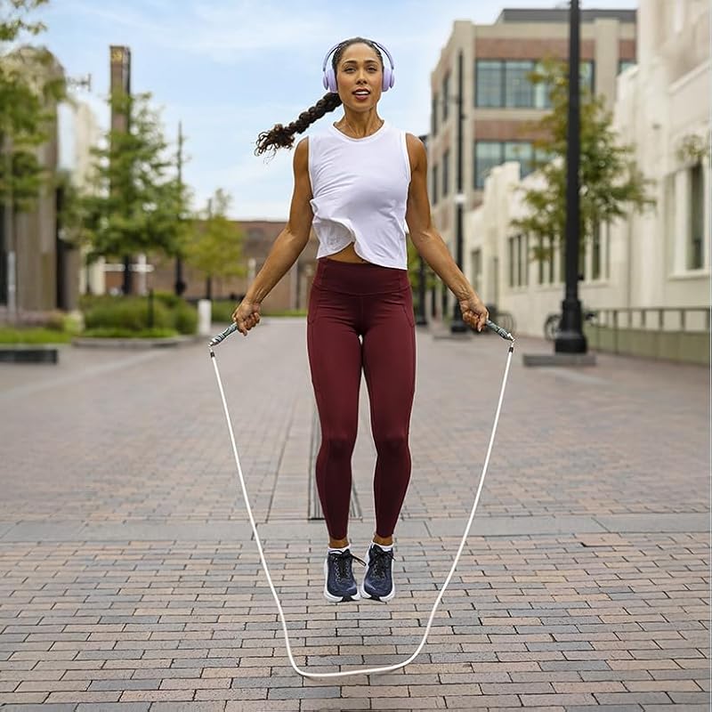 Crossrope Get Lean Weighted Jump Rope Set Medium 2023 Edition for Weight Loss & Fitness