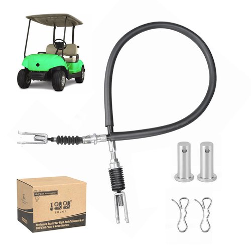10L0L Golf Cart Brake Cable for Yamaha G29/Drive Gas 2007-2015 Model 43.7" with Pin Clevis Clip JW1-F6341-31-00