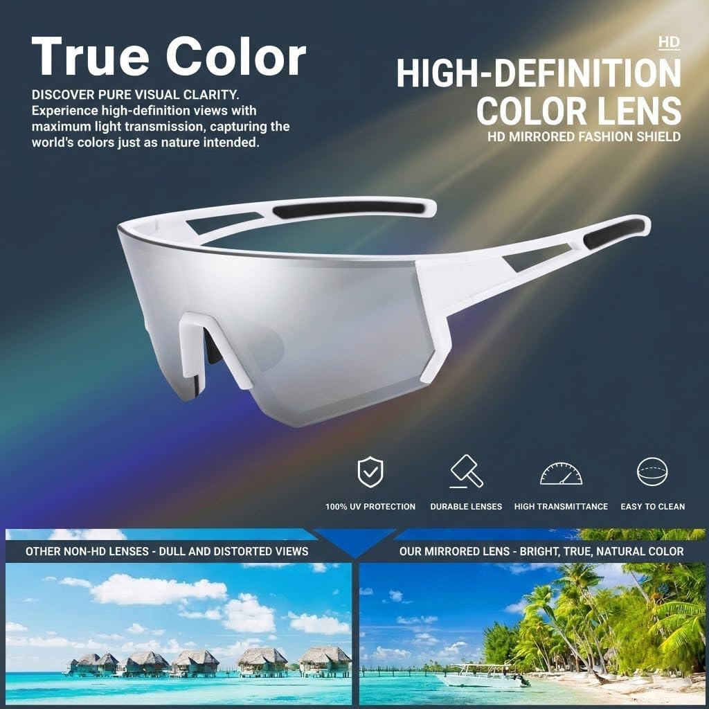 Skiennix Sports Baseball Sunglasses - Versatile Running & Cycling Glasses for Men & Women