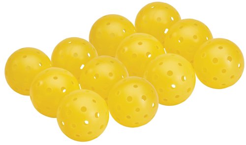 Tourna Strike Outdoor Pickleballs (12 Pack) - USAPA Approved, Optic Yellow (PIKL-12-OY-O)