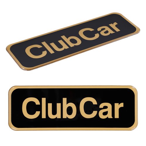 Roykaw Golf Cart Emblem, Tempo Name Plate, Golf Cart Logo Badge Emblem Compatible with Club Car Tempo Gas & Electric, OEM# 47605590001, 7.72‘’x 2.68’’
