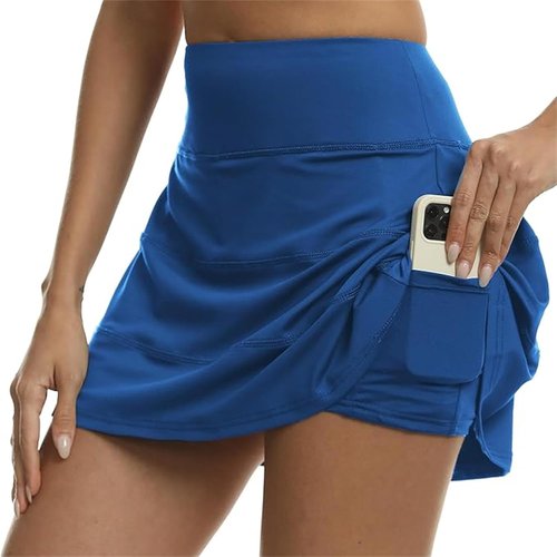 Jhsnjnr Women's Golf Skort - High Waisted Athletic Skirt with Built-In Shorts | Casual Tennis Style