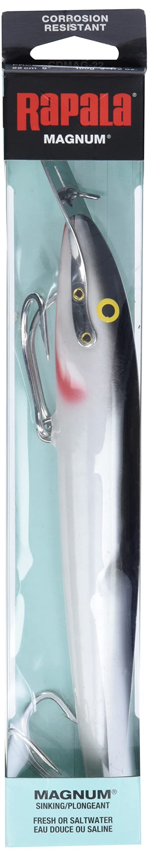 Rapala Countdown Magnum 22 Fishing lure, 9-Inch, Silver