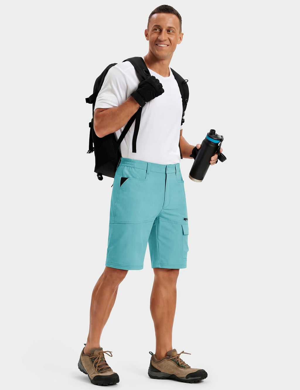 TACVASEN Men's Quick-Dry Cargo Shorts - Water-Resistant Casual Hiking & Golf Shorts