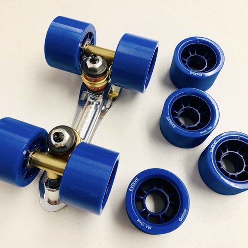 Bont Skates - Evolve Roller Derby Skate Wheel - Indoor Roller Skate Wheels - Rollerskate Wheels - Purple 92A - Set of 4 Wheels (Purple 92A - Set of 4 Wheels)