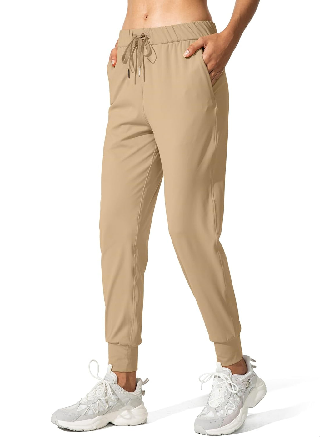 SANTINY Women's Joggers - Comfortable Drawstring Sweatpants with Pockets | Ideal for Lounge & Running