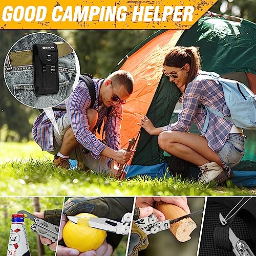 BIBURY 31-in-1 Multitool Pliers Pro with Silver Finish — Camping & Outdoor