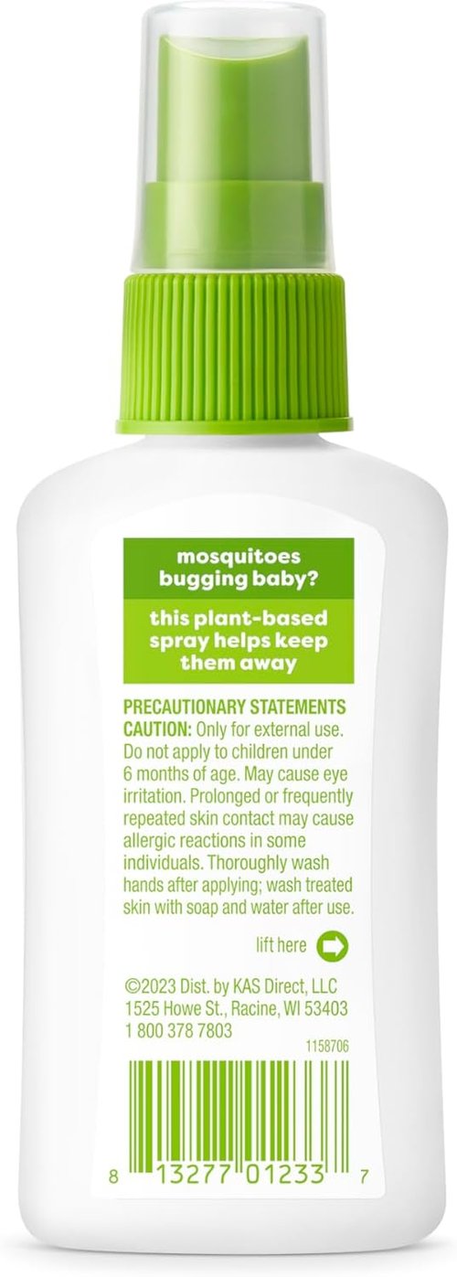Babyganics Insect Spray - 2oz Natural Formula with Plant & Essential Oils for Safe Protection