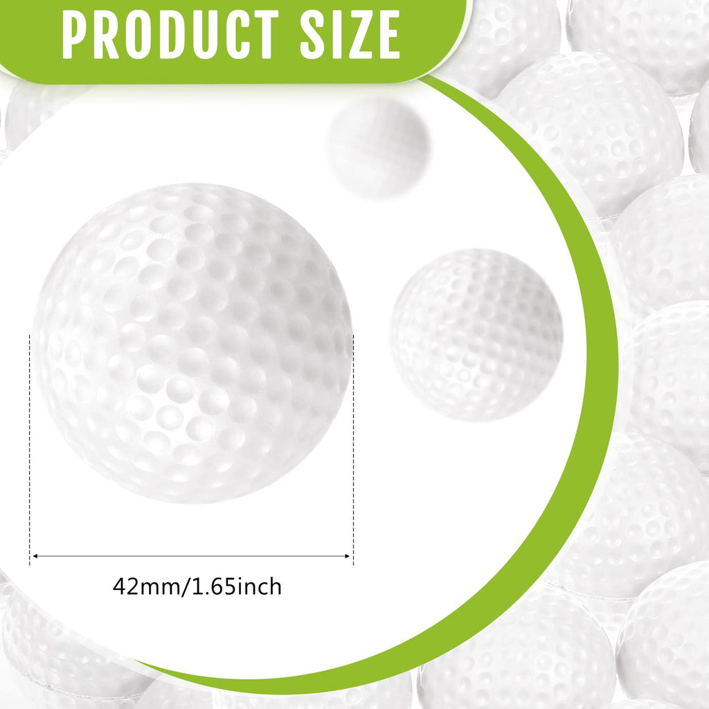 Junkin 80 Pcs Foam Golf Balls Practice Balls Realistic Feel and Flight Sport Training for Indoor or Outdoor Backyard Golf Training(White)